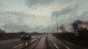 Driving A Car In Rain